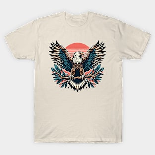 wedge-tailed eagle in flowers T-Shirt